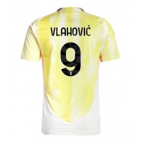 Camiseta Juventus Dusan Vlahovic #9 Visitante Equipación 2024-25 manga corta